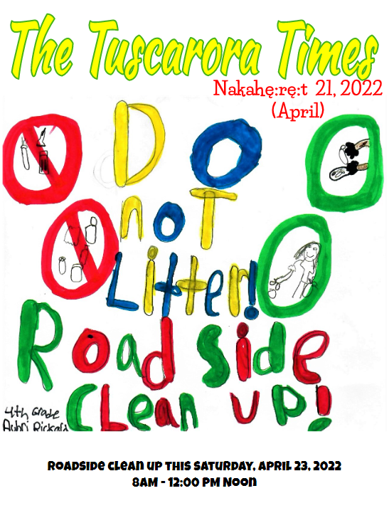 Student drawing of Do not Litter, Roadside Clean-up